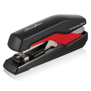 Omnipress 30 Stapler, 30 Sheets, Black-Red