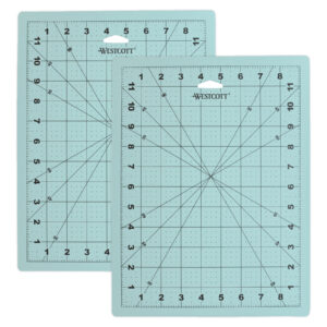 Self-Healing Craft Cutting Mat with Grid, 9" x 12", Pack of 2