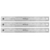 12" Stainless Steel Office Ruler With Non Slip Cork Base, Pack of 3