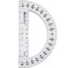 Protractor 6", 180 degree, Clear, Pack of 36