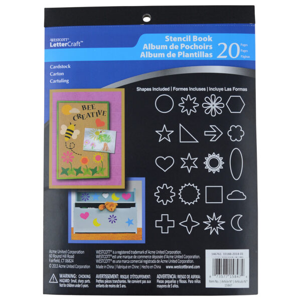 LetterCraft Stencil 20-Page Book, Pack of 2