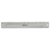 2-Piece 12" Ruler with Pencil Storage, Pack of 6