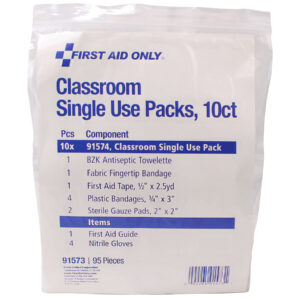 Classroom Single Use First Aid Kits, 10-Pack