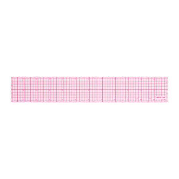 12" 8ths Beveled Grid Ruler, Pack of 6