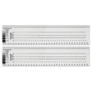 Graphic Arts Ruler, 3" x 12", Pack of 2