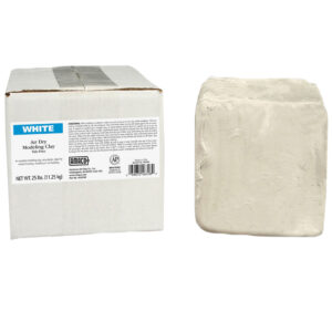 Air Dry Clay, White, 25 lbs.