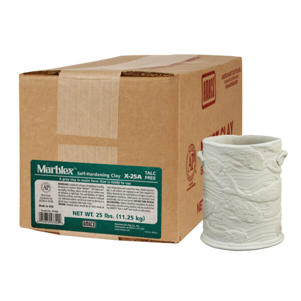 Marblex Self-Hardening Clay, Gray, 25 lbs.