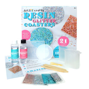 Resin Glitter Coaster Kit