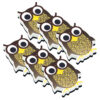 Magnetic Whiteboard Eraser, Wise Owl, Pack of 6