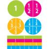 Math Die-Cut Magnets, Beginning Fractions, 20 Per Pack, 6 Packs