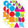 Math Die-Cut Magnets, Shapes, 16 Per Pack, 3 Packs