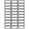 Die-Cut Magnetic Foam Black & White Dots Labels-Nameplates, 30 Per Pack, 3 Packs