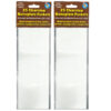 Clear View Self-Adhesive Extra Small Name Plate Pocket 3-1-4" x 10-1-2", 25 Per Pack, 2 Packs