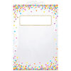 Hanging Confetti Pattern Storage-Book Bag, 11" x 16", 5 Per Pack, 2 Packs