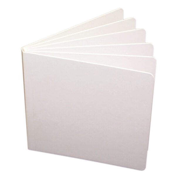 Blank Chunky Board Book, 5" x 5", White, Pack of 6