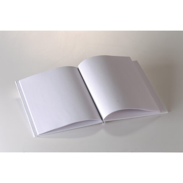 Big Hardcover Blank Book, 8.5" x 11" Portrait, White, Pack of 6