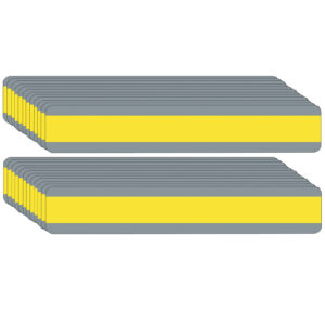 Double Wide Sentence Strip Reading Guide, 1-1-4" x 7-1-4", Yellow, Pack of 24