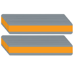 Double Wide Sentence Strip Reading Guide, 1-1-4" x 7-1-4", Orange, Pack of 24