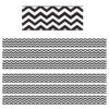 Magnetic Magi-Strips, Black Chevron, 12 Feet Per Pack, 6 Packs