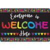 Computer Mouse Pad, 8" x 10", Everyone is Welcome Here, Hearts, Pack of 6