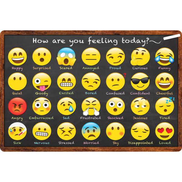 Computer Mouse Pad, 8" x 10", How are You Feeling, Pack of 6