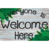 Computer Mouse Pad, 8" x 10", Everyone is Welcome Here, Beech Wood, Greenery, Pack of 6