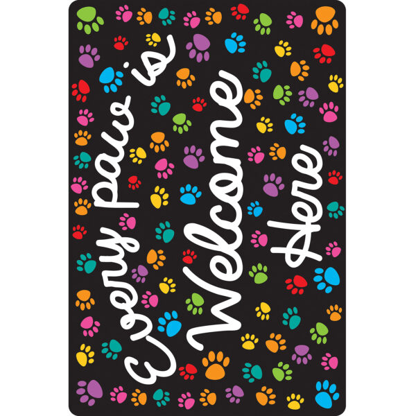 Computer Mouse Pad, 8" x 10", Every Paw is Welcome Here, Pack of 6