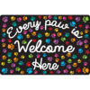 Computer Mouse Pad, 8" x 10", Every Paw is Welcome Here, Pack of 6