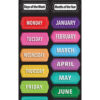 Smart Poly, The Original Fun Mat, Mat Runner, 15.5" x 47", Days, Months, Seasons, Chalk Loop