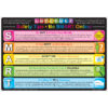 Smart Poly Learning Mat, 12" x 17", Double-Sided, Keyboard Basics & Internet Safety, Pack of 6