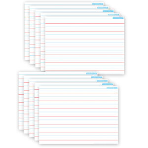 Smart Poly PosterMat Pals Space Savers, 13" x 9-1-2", Handwriting 3-4", Pack of 10