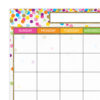 Smart Poly PosterMat Pals Space Savers, 13" x 9-1-2", Calendar Confetti Style, Pack of 10