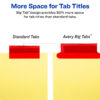 Big Tab Insertable Dividers, Buff Paper, 8-Tab Set, Multicolor, 12 Sets