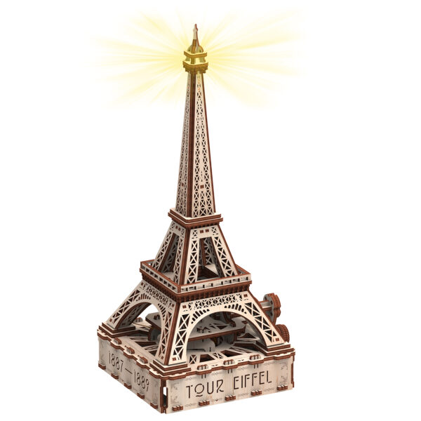 Eiffel Tower Eco-light 3D Wooden STEM Model