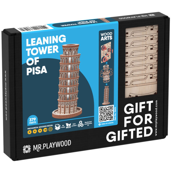 Leaning Tower of Pisa 3D Wooden STEM Model