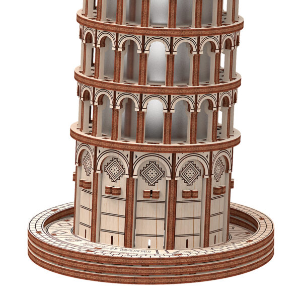 Leaning Tower of Pisa 3D Wooden STEM Model