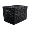 Plastic Weave Bin, Large, Black