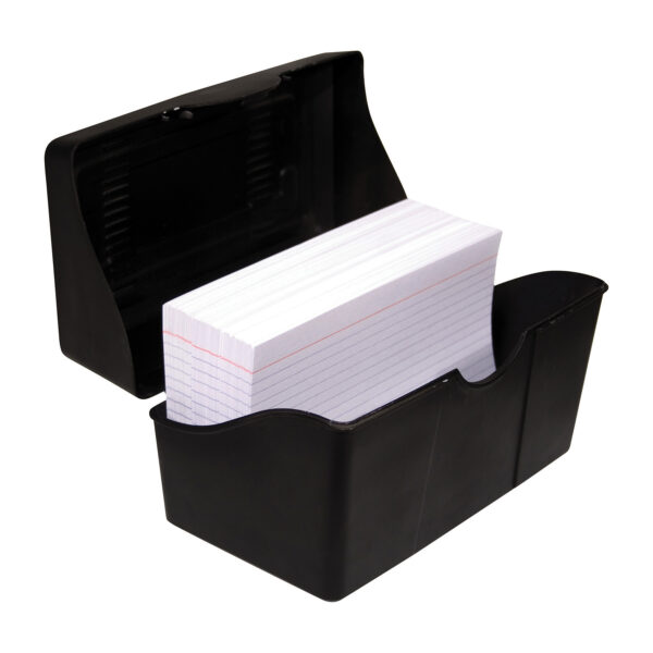 Black Index Card Holder, 4" x 6", Pack of 6