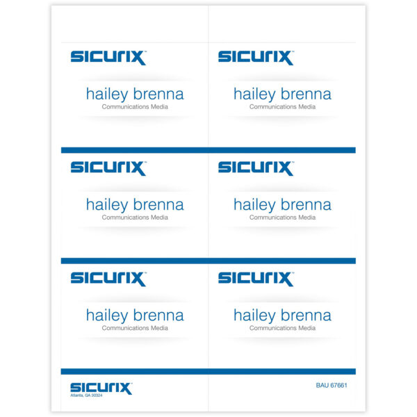 Printable Badge Inserts, 4" x 3", 60 Per Pack, 5 Packs