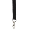 Hook & Loop Breakaway Safety Lanyard, Flat Style, Black, Pack of 12