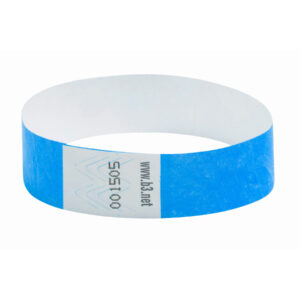 Sequentially Numbered Security Wristbands, 3-4", Blue, Pack of 100