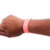 Sequentially Numbered Security Wristbands, 3-4", Orange, Pack of 100