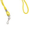 Standard Lanyard Hook Rope Style, Yellow, Pack of 24