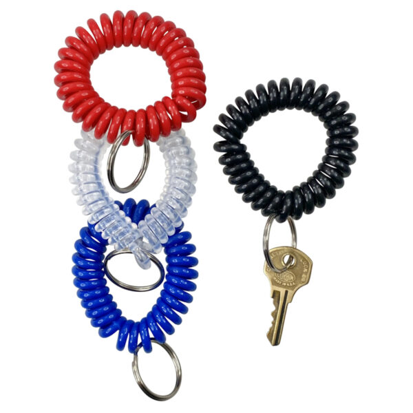 Wrist Coil Key Chain, Pack of 10