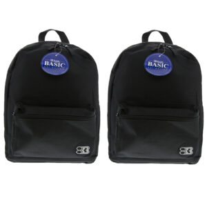 Basic Backpack, 16", Black, Pack of 2