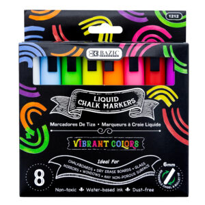 Liquid Chalk Wet Erase Markers, Pack of 8