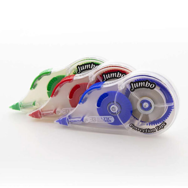 Jumbo Correction Tape with Grip, 5 mm x 394", Pack of 10