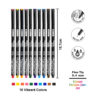 Skylar 0.4 mm Fineliner Pen, 10 Per Pack, 3 Packs