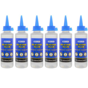 Silicone Glue, 3.38 fl oz (100 mL), Pack of 6