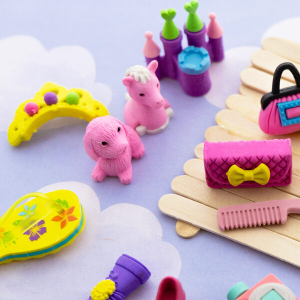 Princess Bash 3D Eraser Sets, 4 Per Set, 24 Sets